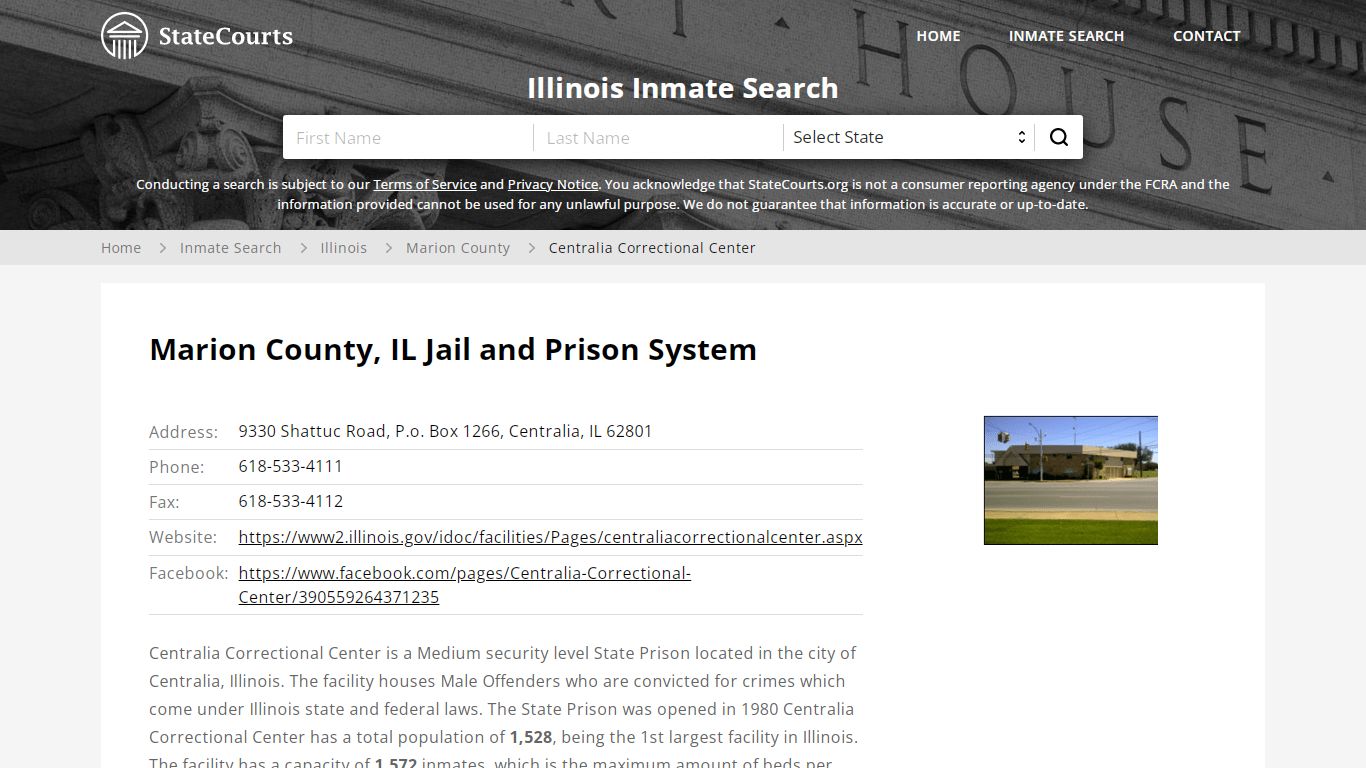 Centralia Correctional Center Inmate Records Search ...